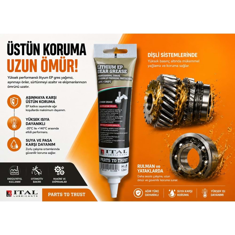 MOTORLU TESTERE/MOTORLU TIRPAN GRES YAĞI İTAL 150 MM