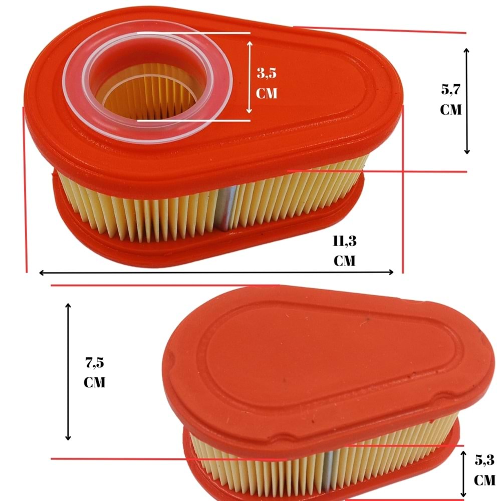 ÇİM BİÇME HAVA FİLTRESİ BRİGGS STRATTON 700/750 DOV 792038 ORJİNAL