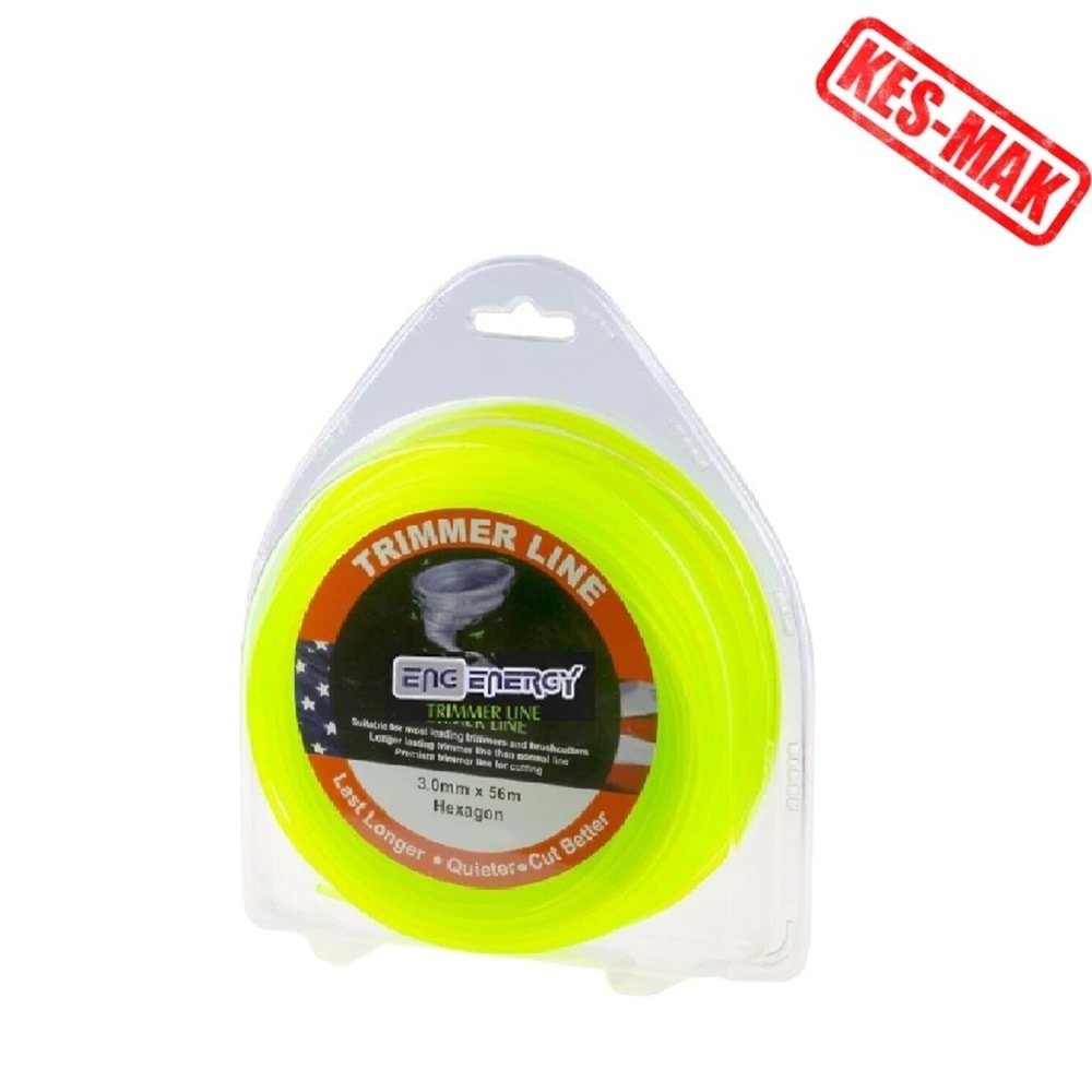 TIRPAN MİSİNA İPİ 3,00 MM 56 MT ENERGY ALTI KÖŞE