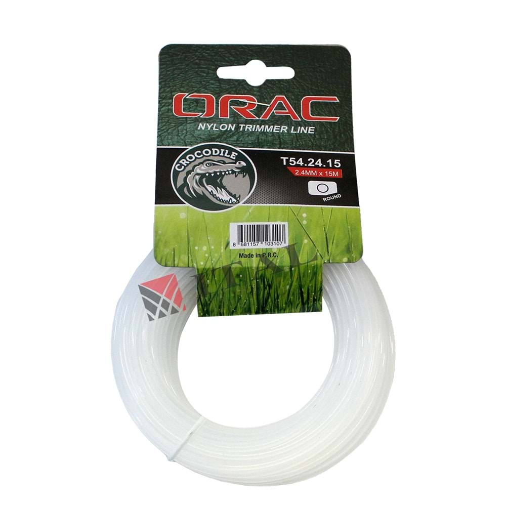 TIRPAN MİSİNA İPİ 2,4 MM 15 MT ORAC ELEKTRİKLİ