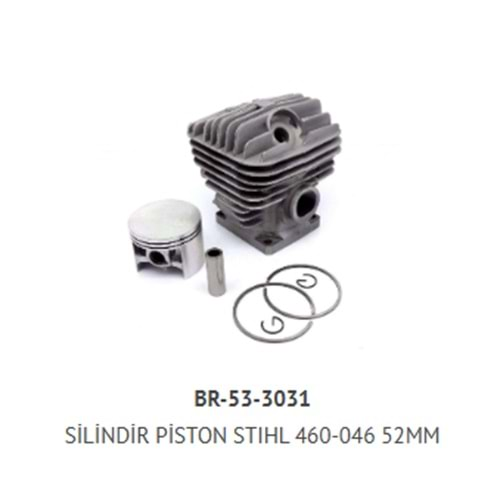 MOTORLU TESTERE SİLİNDİR PİSTON STIHL MS460-046 52MM BRETTOO