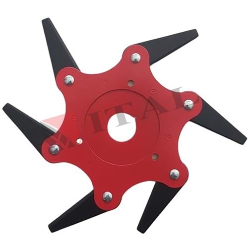 MOTORLU TIRPAN BAŞLIĞI 6 BIÇAKLI