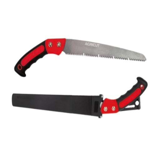 BUDAMA TESTERESİ AGRICUT 27 CM ORTA DİŞ DÜZ KILIFLI