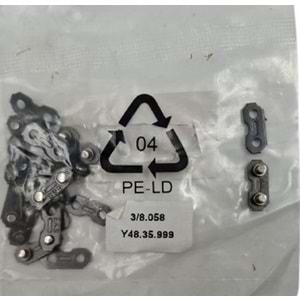 MOTORLU TESTERE ZİNCİR PERÇİNİ (ZİNCİR EKİ) 3/8 1,6 MM İTAL