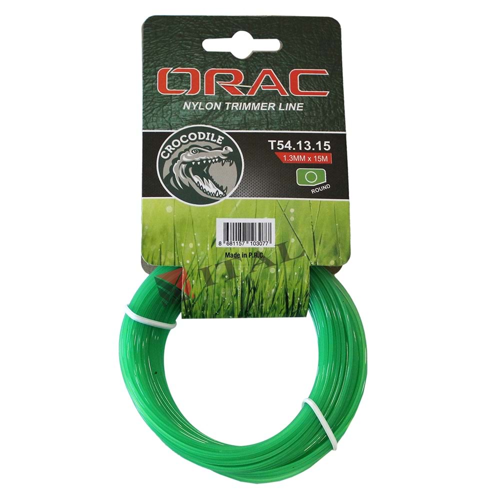 TIRPAN MİSİNA İPİ 1,3 MM 15 MT ORAC ELEKTİRİKLİ